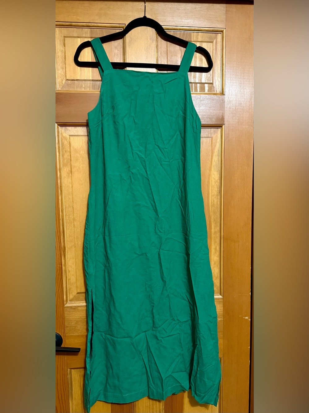 Commense Emerald Green Square-Neck Sundress